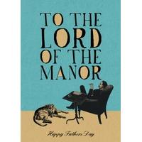 lord of the manor fathers day card af1128