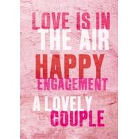 Love is in the Air | Engagement Card