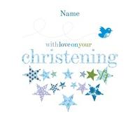 love christening | personalised christening card