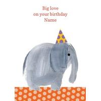 lovely elephant | personalised children\'s card