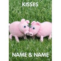 love kisses romantic card