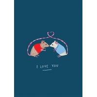 love mice anniversary card ss1032