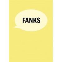 London- Fanks | Thank You Card |...