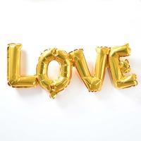 LOVE Gold Foil Phrase Balloon