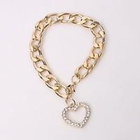 LOVE Set Auger Thick Chain Bracelet Jewelry Christmas Gifts