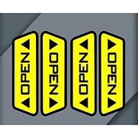 Lot Car Door Open Reflective Stickers Warning Accord Pedestrians Safety Driving Effect Each Car Necessary Choice (4pcs)