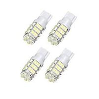 Lorcoo 4pcs 42SMD T15 12V LED Replacement Light Bulbs STICKER 921 912 906(White)