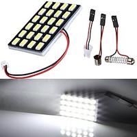 lorcoo white led car lights bulb t10 5050 24 smd 194 1684pcs