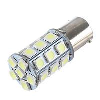 LORCOO BAY15D 1156 27 SMD 5050 LED Car Tail Stop Brake Turn Signal Light White 12V(1pc