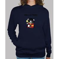 logo - hooded sweater girl