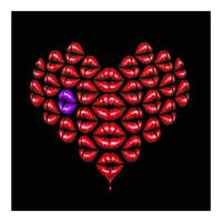 love lips purple by osch aka otto schade