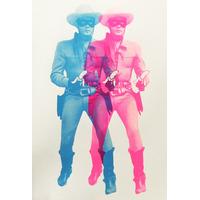 Lone Ranger - Blue and Pink By Shuby