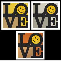 Love & Happiness Triptych By RYCA