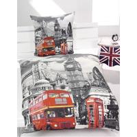 London Bus Single Duvet Cover & Pillowcase Set