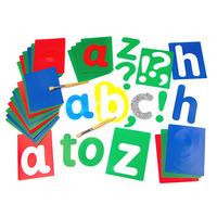 lower case alphabet stencils set of 27