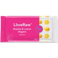 love raw rosehip lemon superfood energy bar 48g