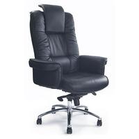 Loire High Back Leather Gull Wing Chair