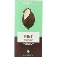 loving earth crunchy mint dark 71 cacao raw chocolate 80g