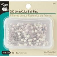 Long colour Ball Pins-Size 24 250/Pkg 243597