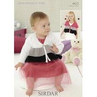 Long and Short Sleeved Cardigan in Sirdar Snuggly SK (4622)