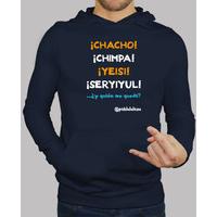 lolaso chimpa chacho black hooded sweatshirt guy