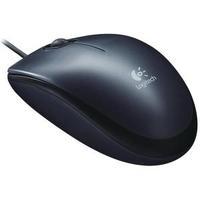 logitech m100 optical usb wired mouse black 910 001602