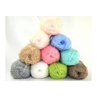 Loweth Crafty Knit Knitting Yarn Assorted Pastel Colours
