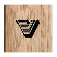 Lowercase Alphabet Letter V Stamp 3.8 x 3.8 cm