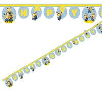 lovely minions happy birthday banner