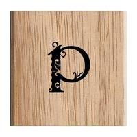 Lowercase Alphabet Letter P Stamp 3.8 x 3.8 cm