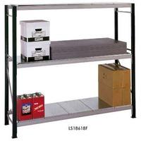 longspan shelving extension bays 1800 x 1800 x 750 galvanised shelves