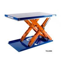 low profile scissor lifts 600kg cap 900w x 1500 long