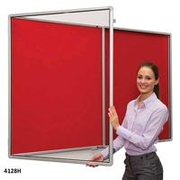 lockable firecover covered noticeboard 900 x 600mm