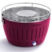 lotusgrill smokeless charcoal grill bbq purple standard