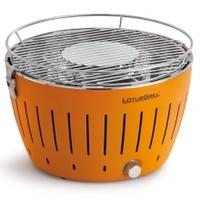 lotusgrill smokeless charcoal grill bbq orange standard