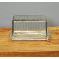 Louella Vintage Glass Butter Dish by Garden Trading