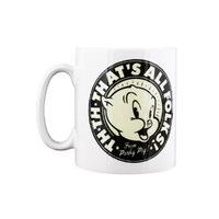 Looney Tunes That\'s All Folks Ceramic Mug