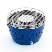lotus grill bbq in blue with free fire lighter gel charcoal