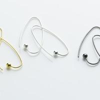 Long Wire Earrings 18mm - Black