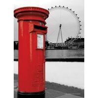 London Red Letterbox Postcard