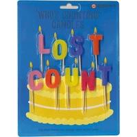 Lost Count Novelty Birthday Candles