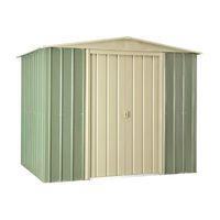 Lotus Apex 8x6 Mist Green Metal shed