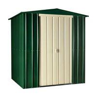 Lotus Apex 6x5 Heritage Green Metal shed