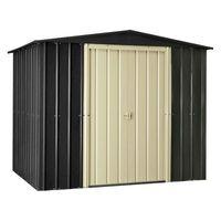 Lotus Apex 8x6 Slate Grey Metal shed