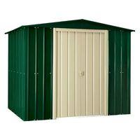 Lotus Apex 8x6 Heritage Green Metal shed