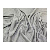 Loose Knitted Stretch Jersey Dress Fabric Dark Grey