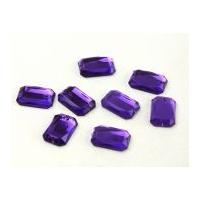 Lozenge Sew & Stick On Acrylic Jewels Purple