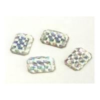 Lozenge Sew & Stick On Acrylic Jewels Crystal AB