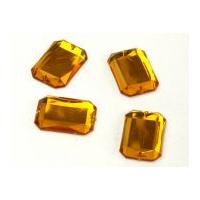 lozenge sew stick on acrylic jewels gold