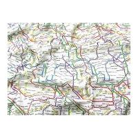 London Underground Map Print Polycotton Dress Fabric Multicoloured